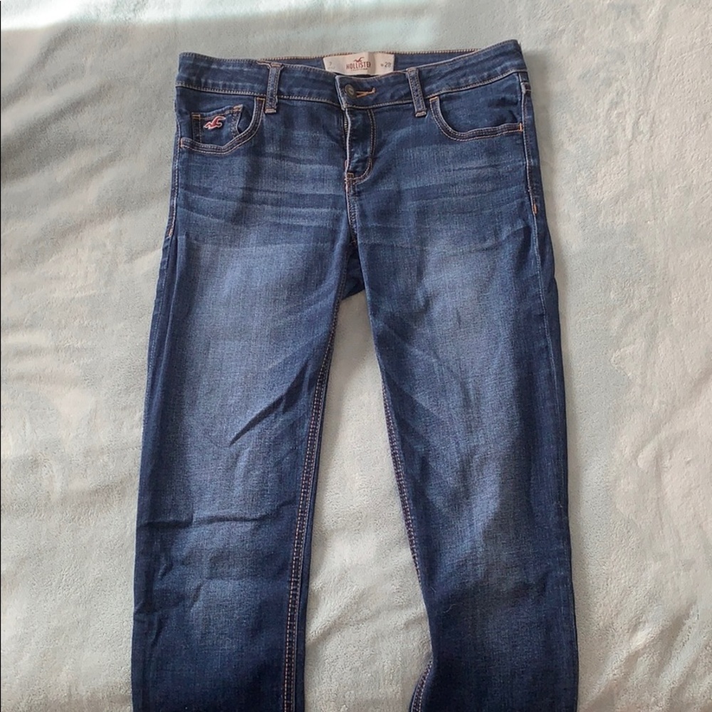 Dark wash Hollister skinny jeans